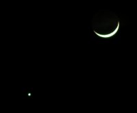 Moon and Venus