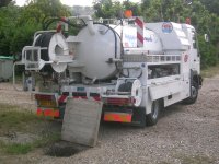 Pumping a septic tank